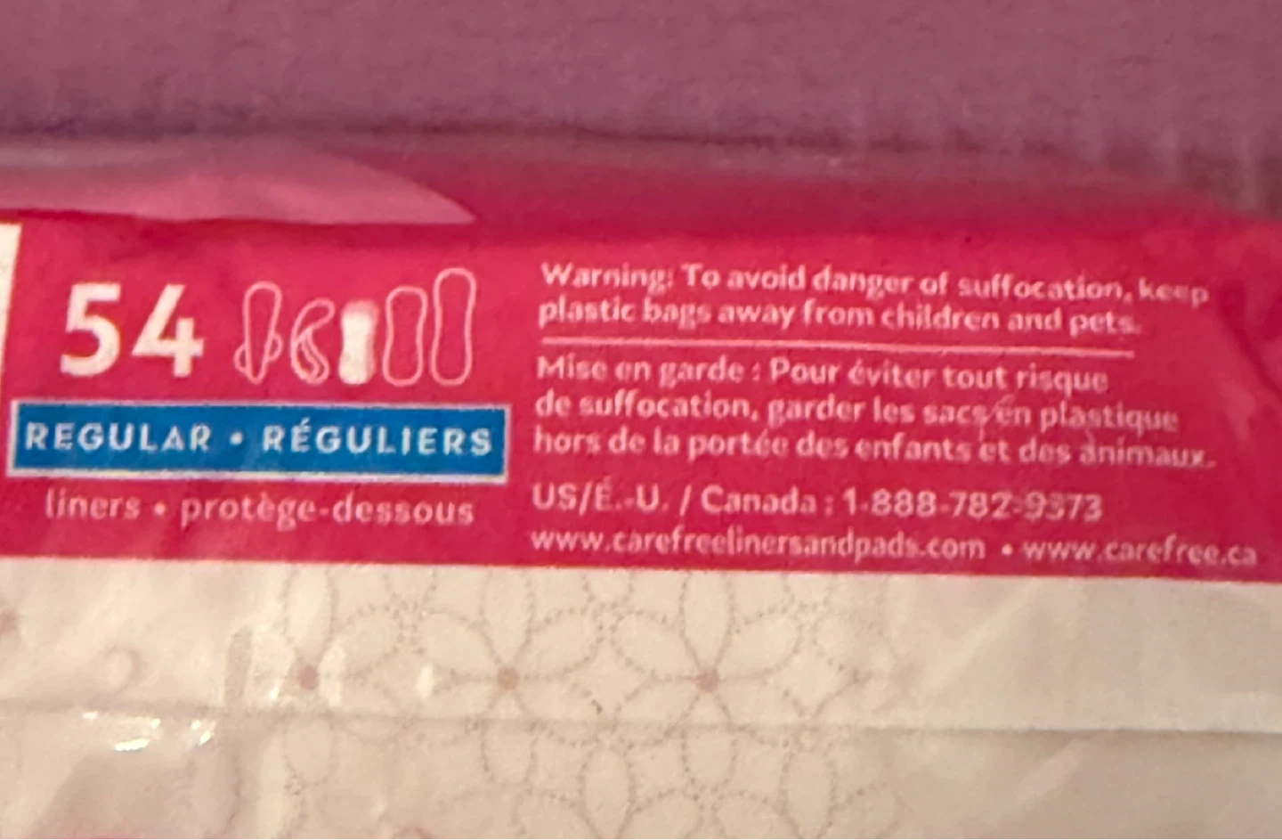 NEW⚽️Carefree Liners - Regular, 54 Count - photo 3