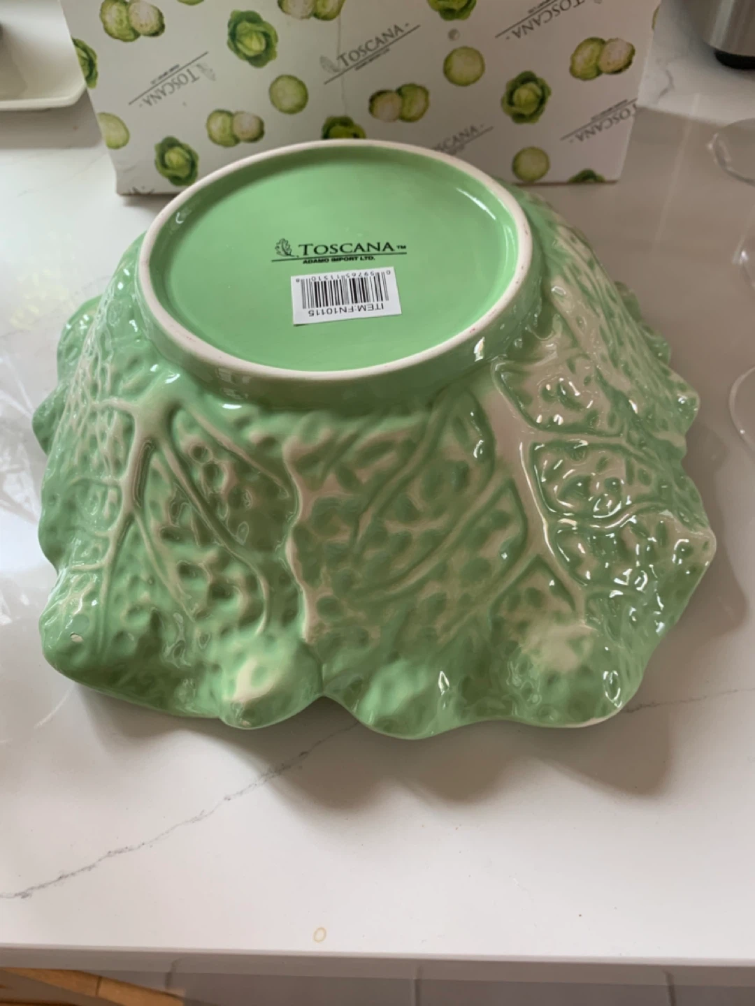 Cabbage Leaf Serving Bowl - photo 2
