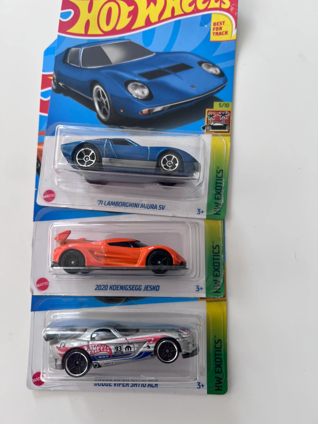'71 Lambo Miura SV, 2020 Koenigsegg Jesko & Dodge Viper