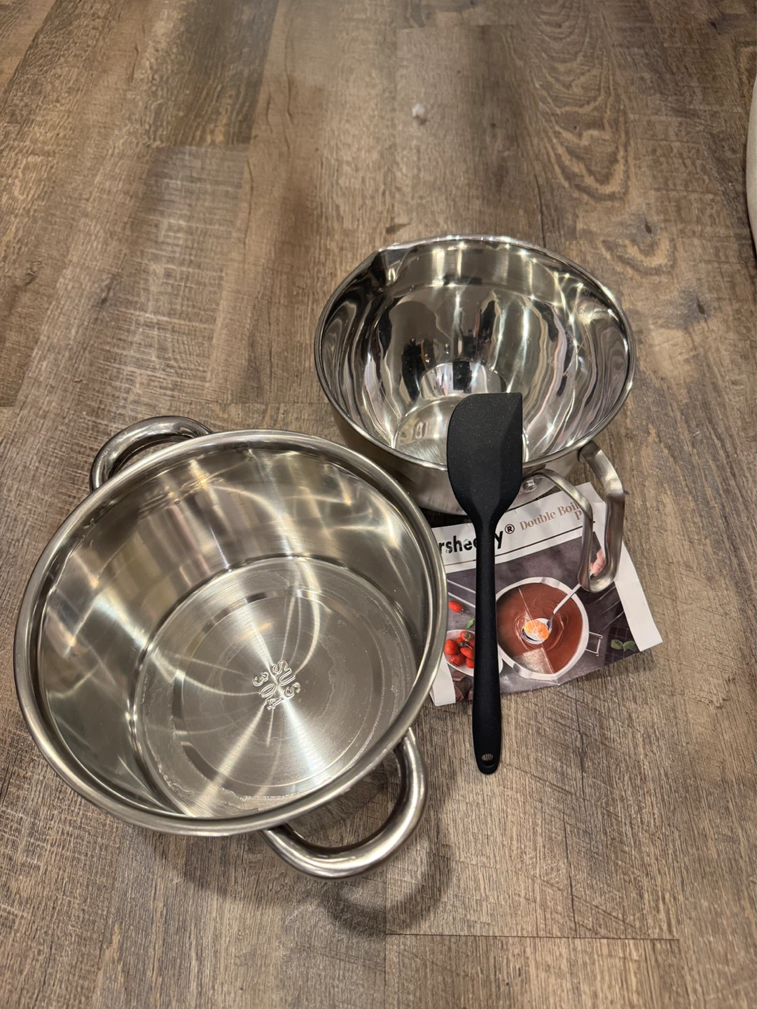 MasterShef Stainless Steel Mixing Bowl Set with Spatula