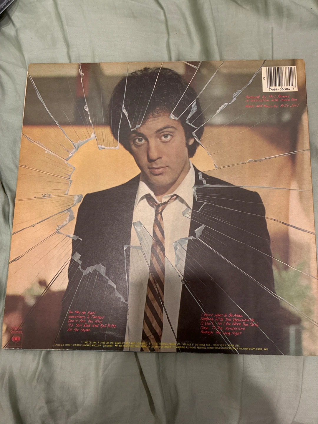 Billy Joel Glass Houses Vinyl Record - photo 2