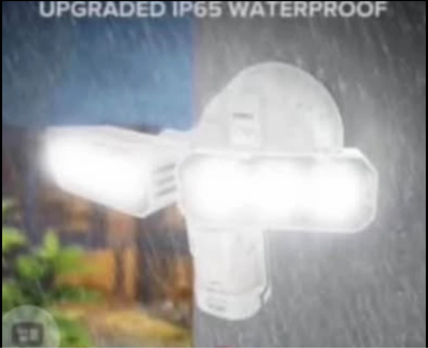 White Motion Activated Outdoor Security Light