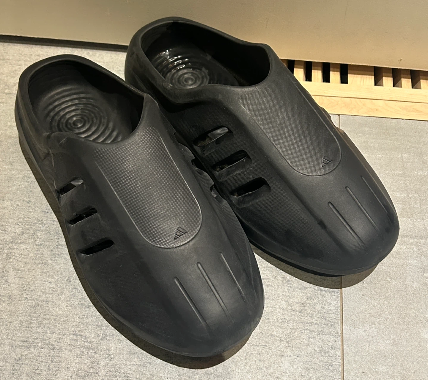 Adidas Black Slides/Clogs Size 11