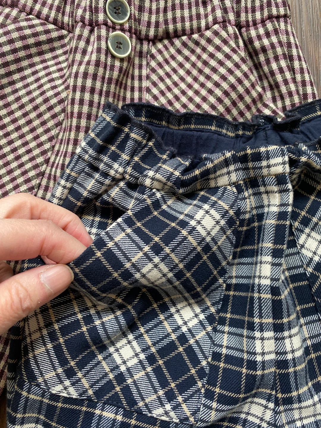 2 Pairs Zara Kids Plaid Pants, sz 3-4 ⚽️ - photo 2