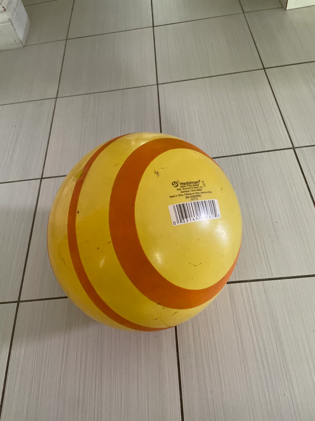 ⚽️Hedstrom Yellow & Orange Striped Ball