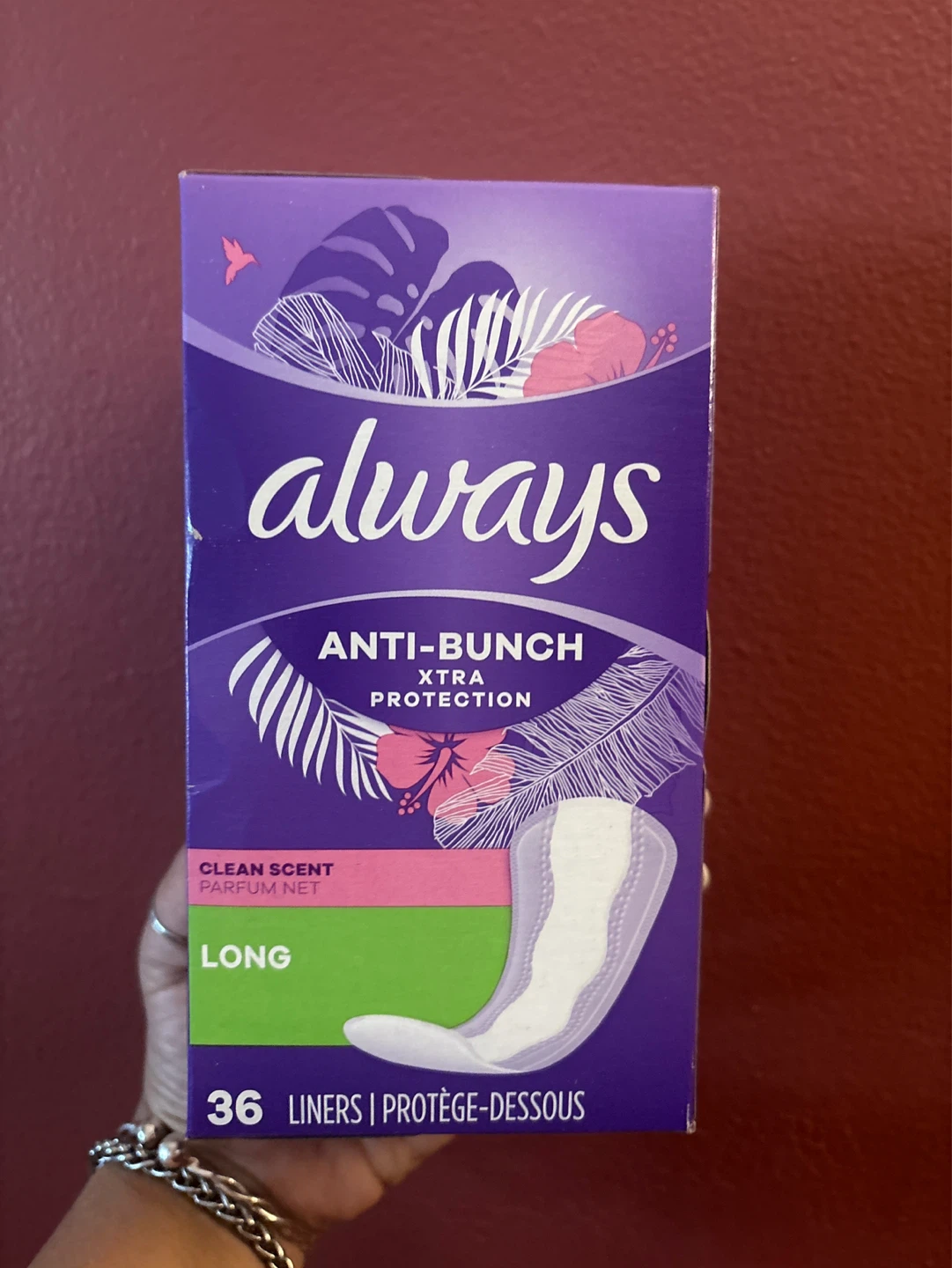 ⚽️ Always Anti-Bunch Long Liners, 36 Count