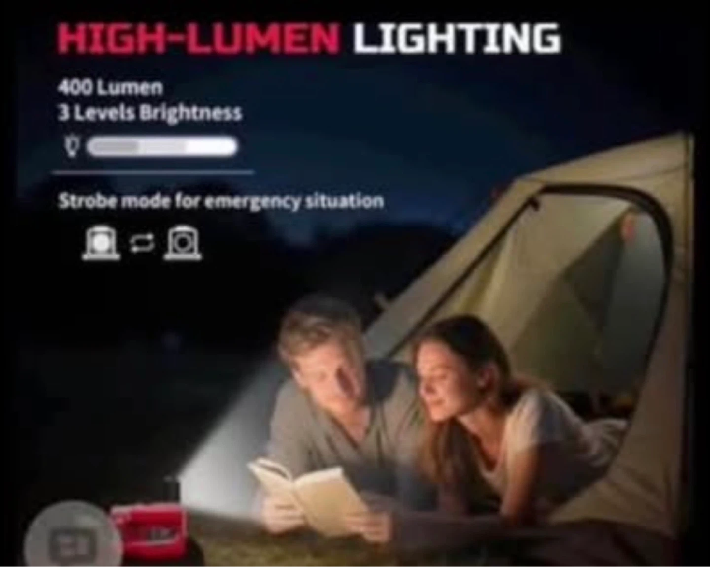 Outdoor 220W Power Inverter with High-Lumen Lighting - photo 4