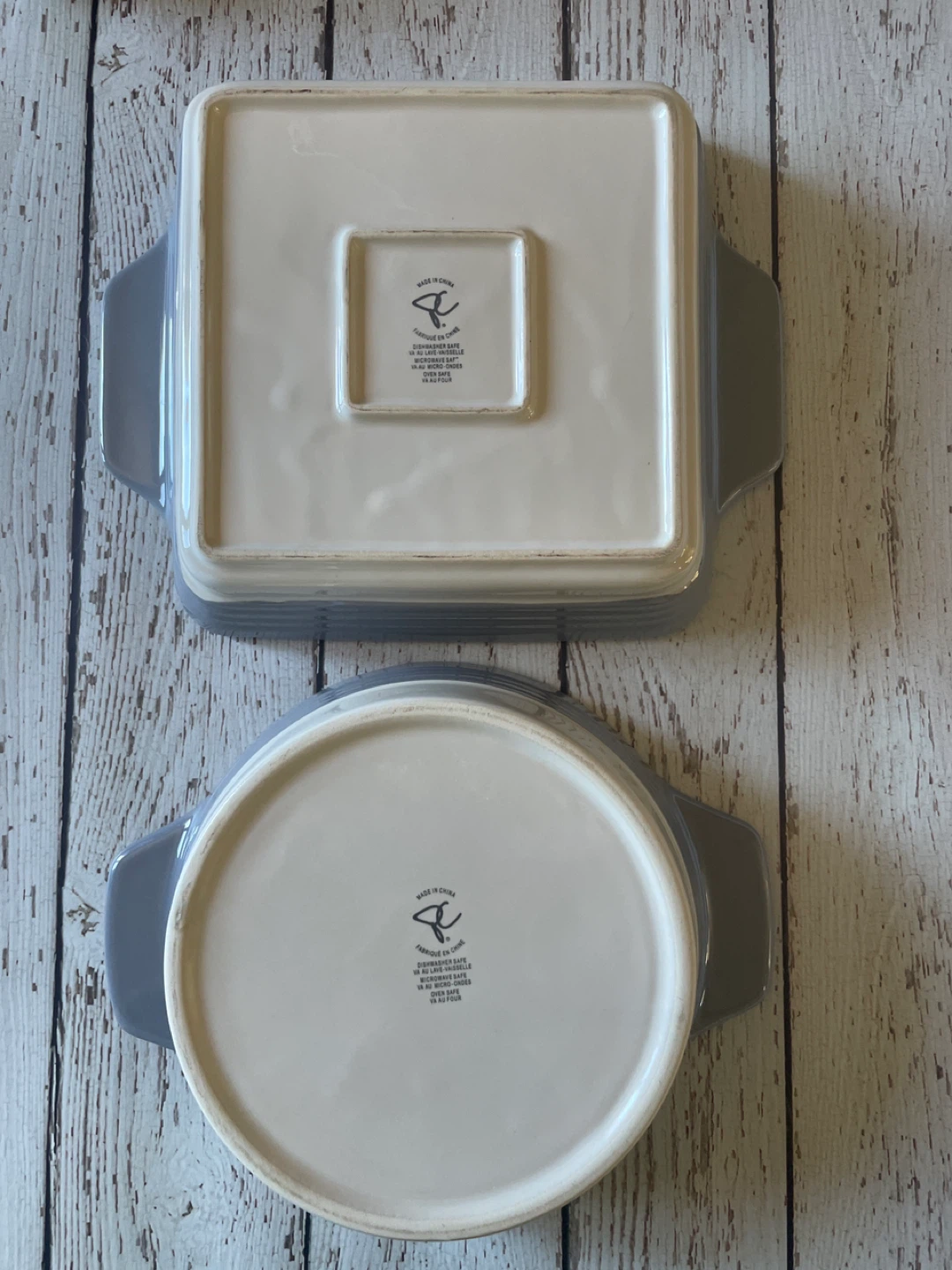 Grey Ceramic Baking Dishes - Set of 2 - photo 2
