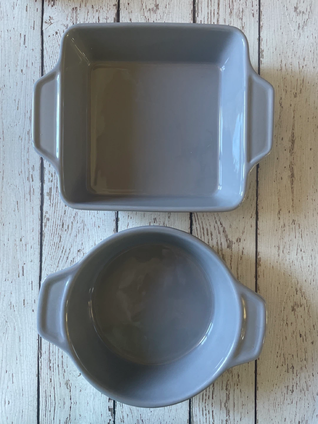 Grey Ceramic Baking Dishes - Set of 2