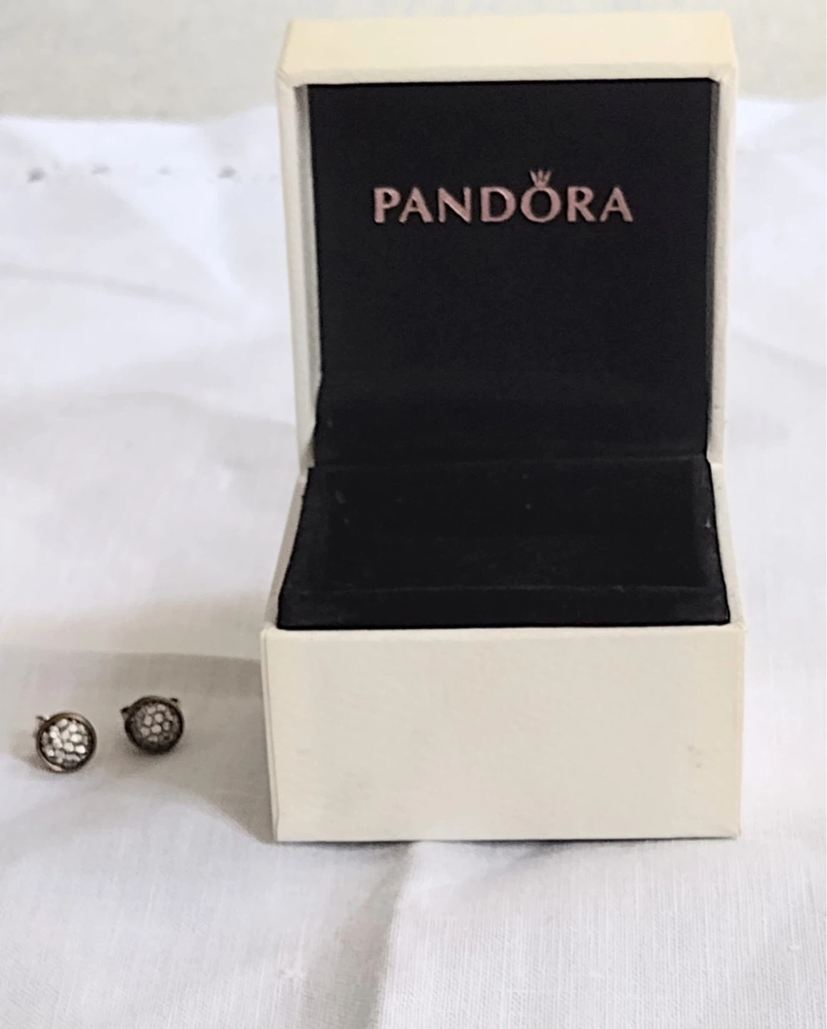 Pandora Stud Earrings with Clear Cubic Zirconia