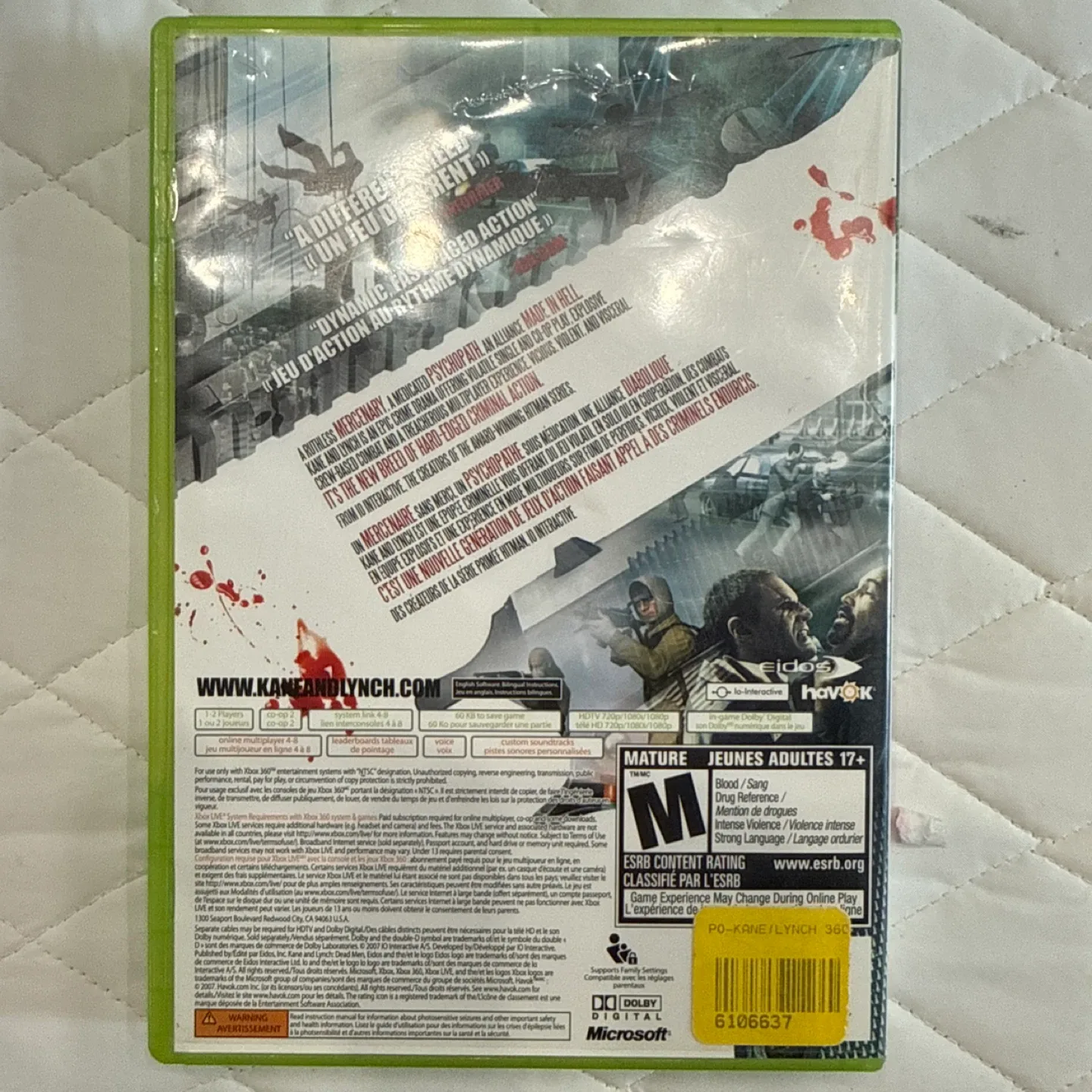 Kane & Lynch: Dead Men Xbox 360 Game - photo 3
