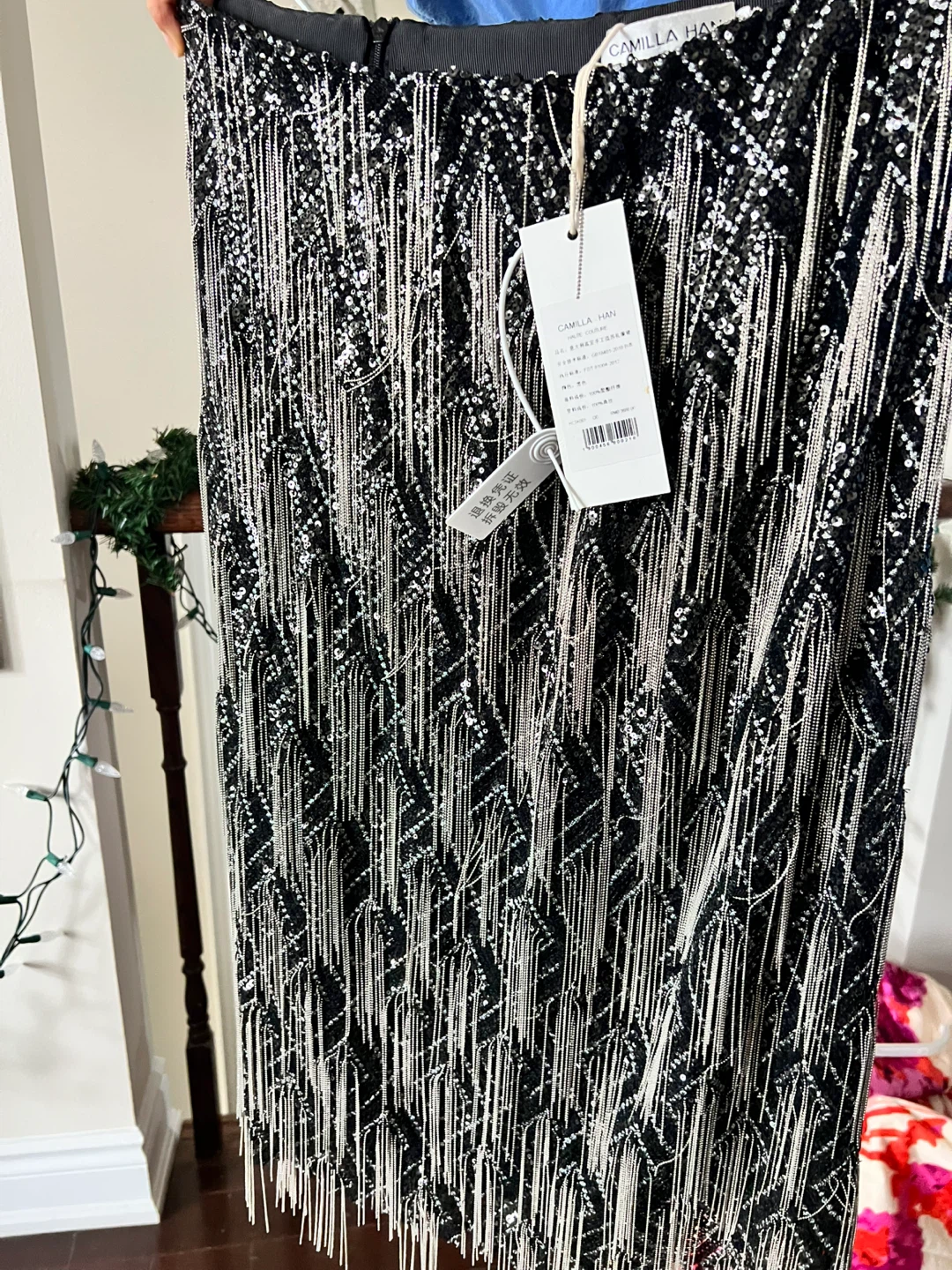 CAMILLA HAN Sequin Fringe Skirt - photo 2