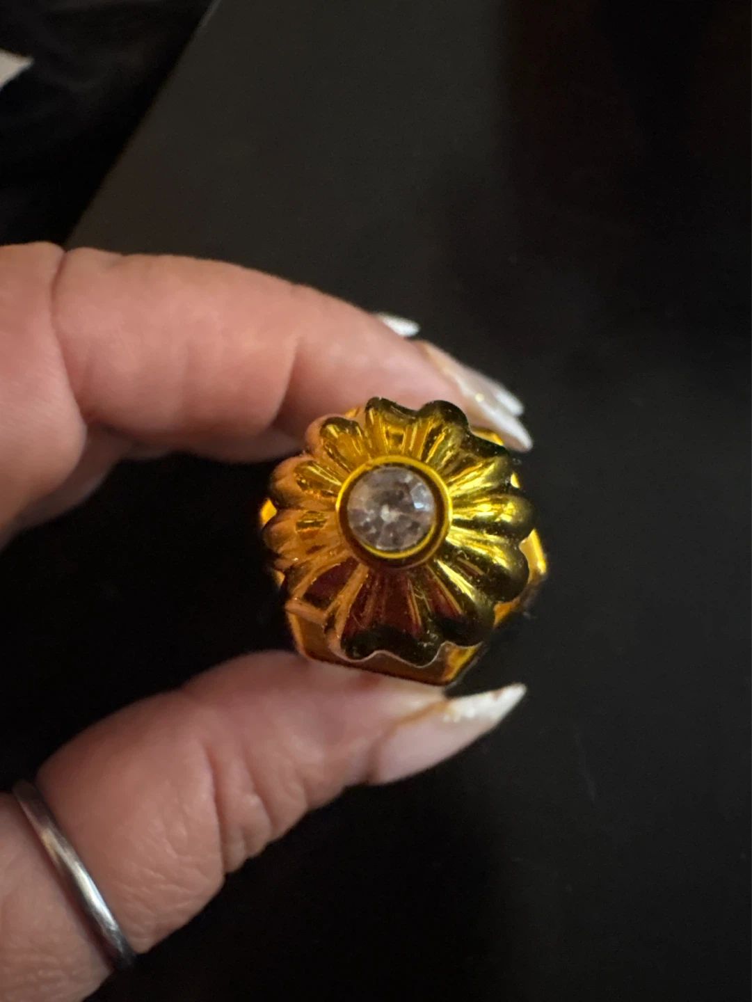 ⚽️ Vintage Arabian Gold Glass Perfume Bottle - photo 3