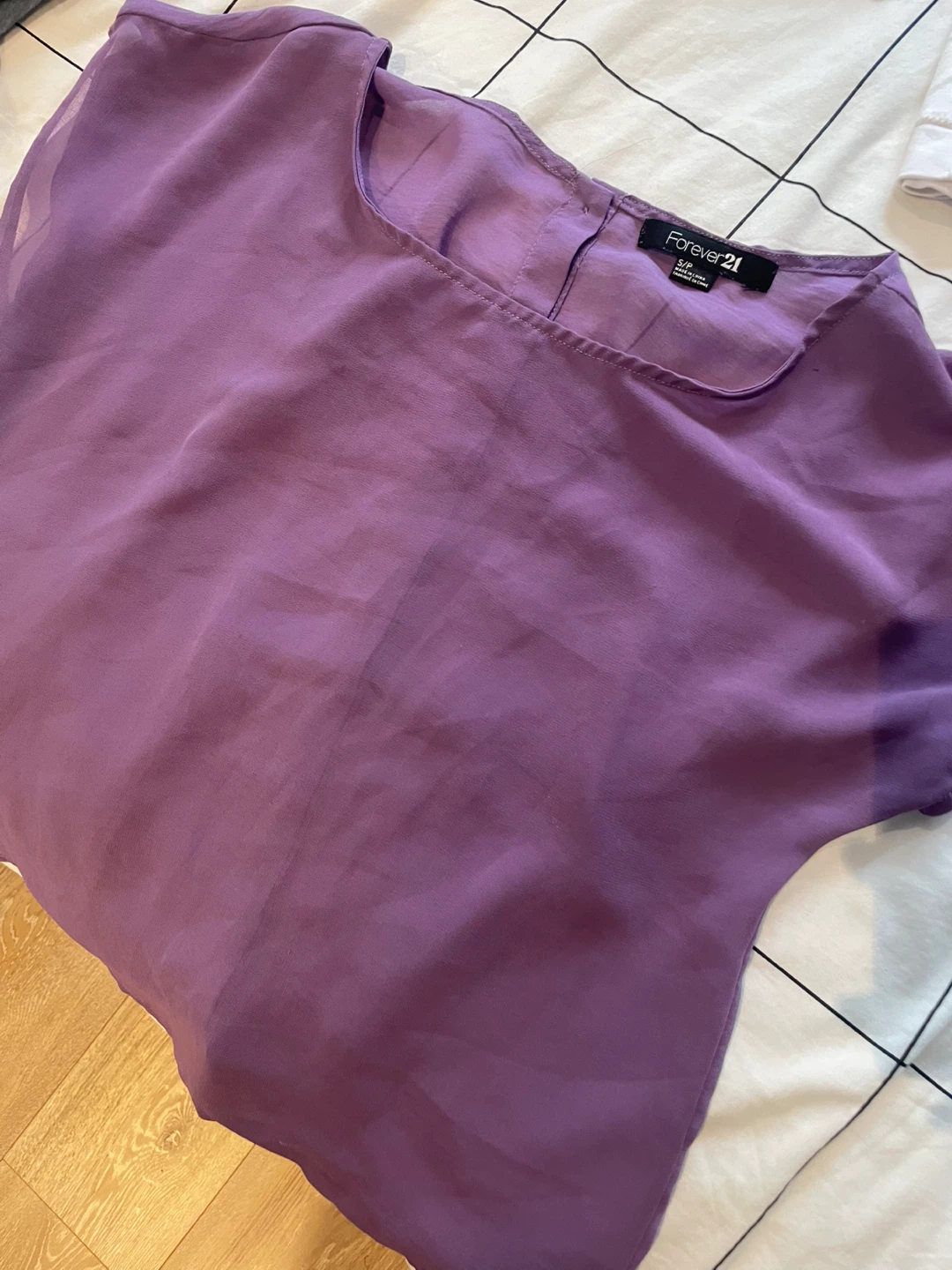 ⚽️Forever 21 Purple Sheer Blouse - Size S/P