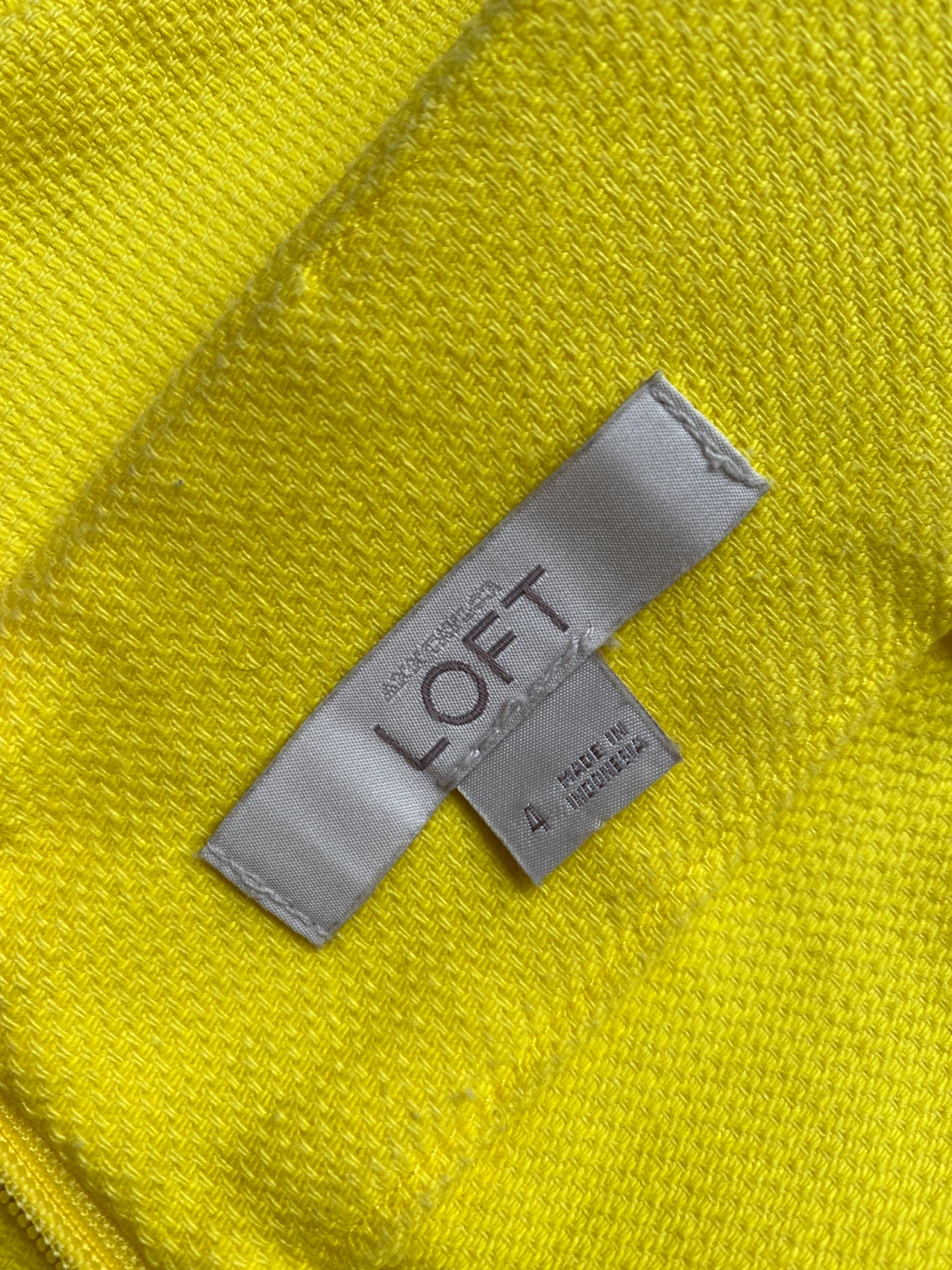 LOFT Yellow Mini Skirt Size 4 ⚽️ - photo 4