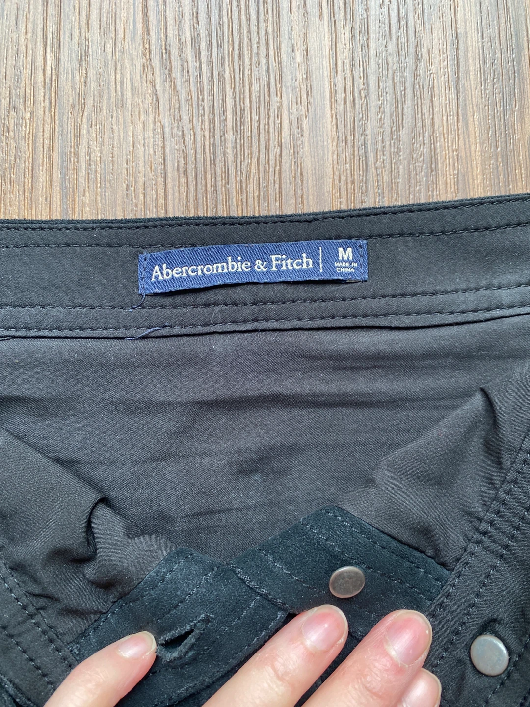 Abercrombie & Fitch Black Button-Front Mini Skirt, M ⚽️ - photo 4