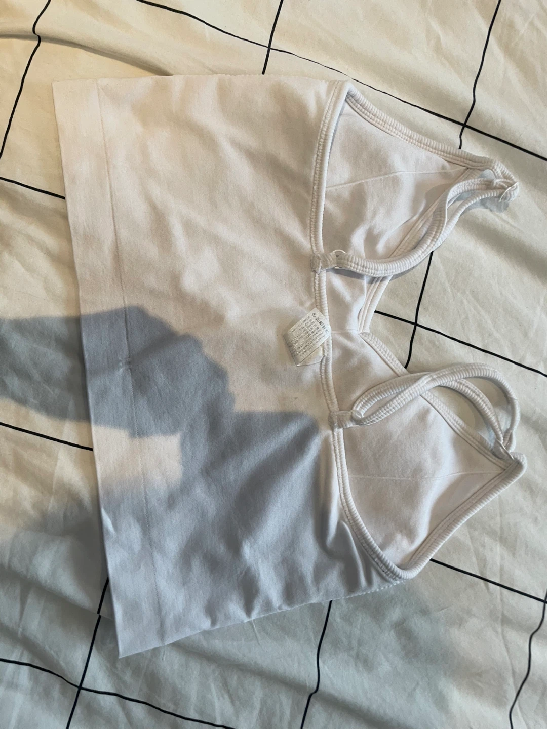 White Ribbed Tank Top - ⚽️ - photo 2