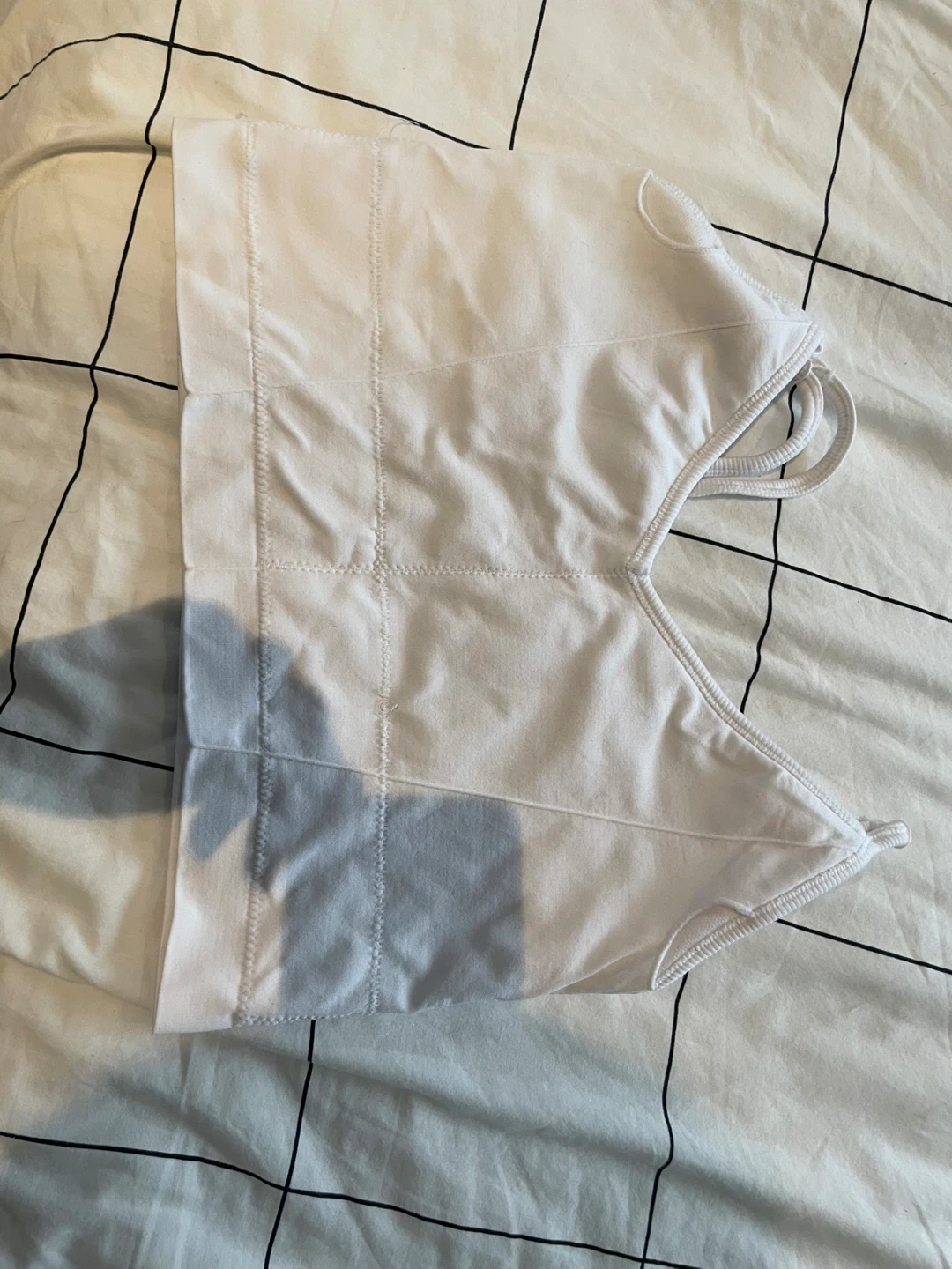 White Ribbed Tank Top - ⚽️