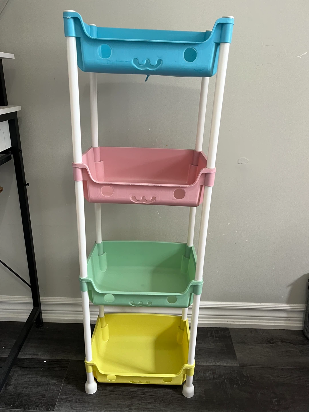 4-Tier Plastic Toys Storage for Kids
