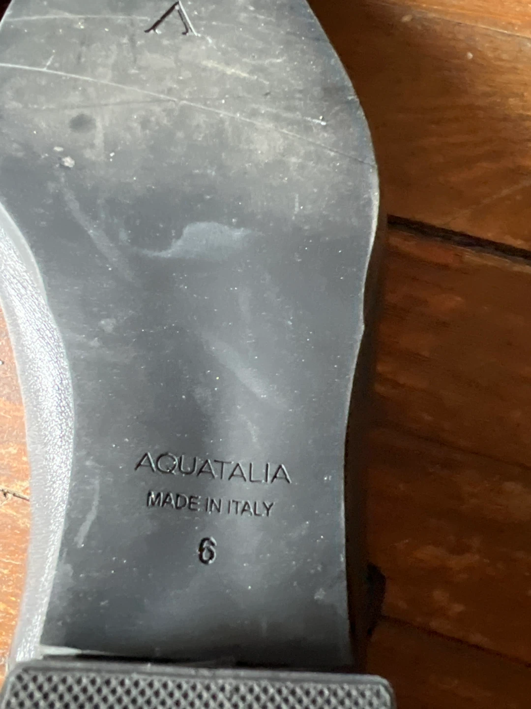 Aquatalia Black Leather Ankle Boots Size 6 - photo 4