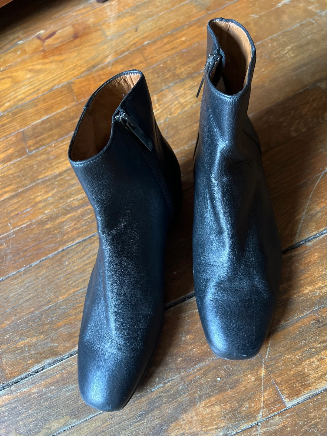 Aquatalia Black Leather Ankle Boots Size 6 - photo 2