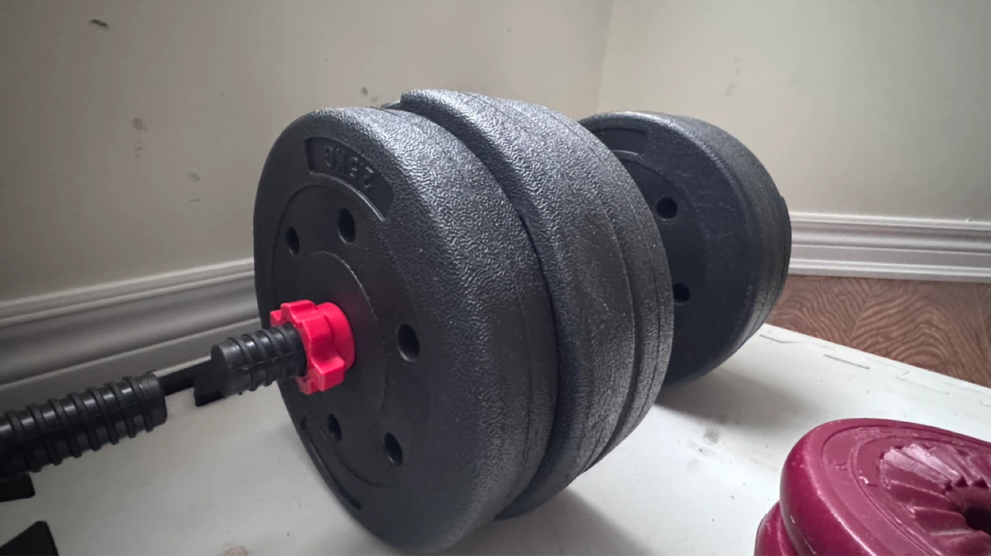 30kg (66lbs) Adjustable Dumbbell & Barbell Set – Home Gym - photo 4