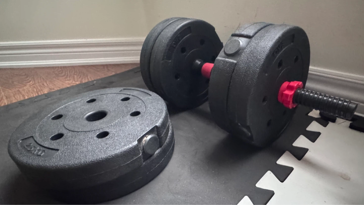 30kg (66lbs) Adjustable Dumbbell & Barbell Set – Home Gym - photo 2