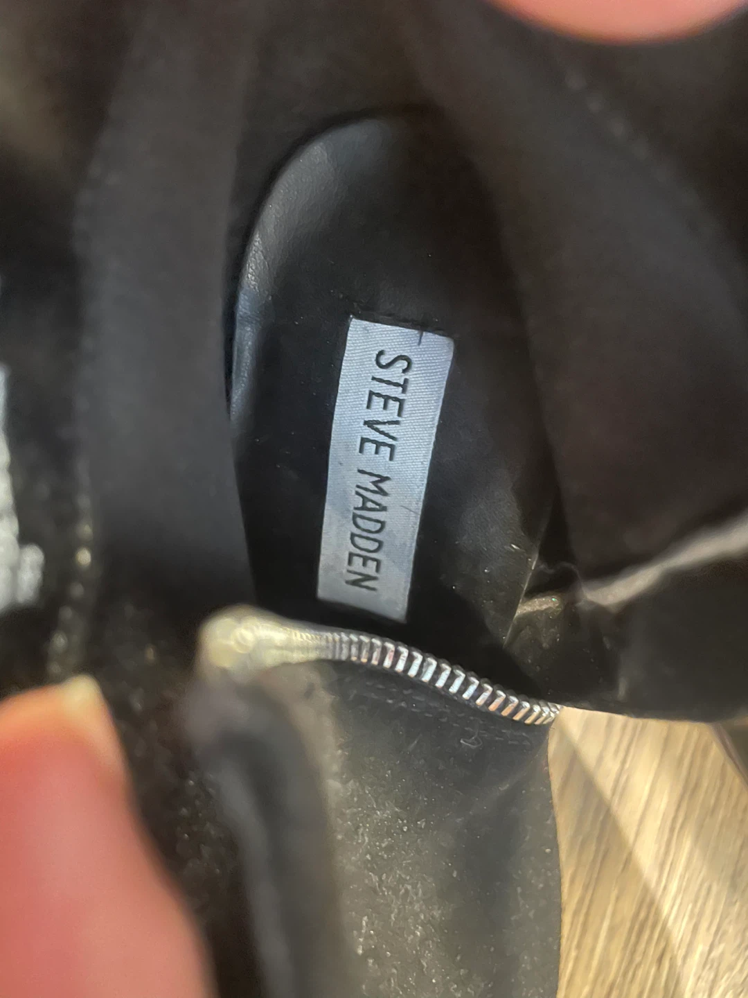 ⚽️Steve Madden Showie Black Suede Ankle Boots - photo 3