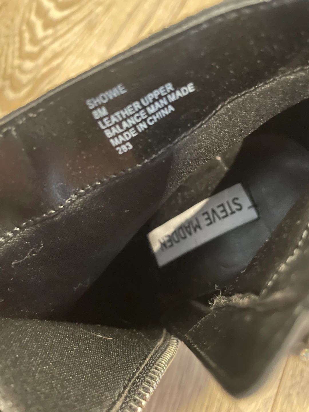 ⚽️Steve Madden Showie Black Suede Ankle Boots - photo 4