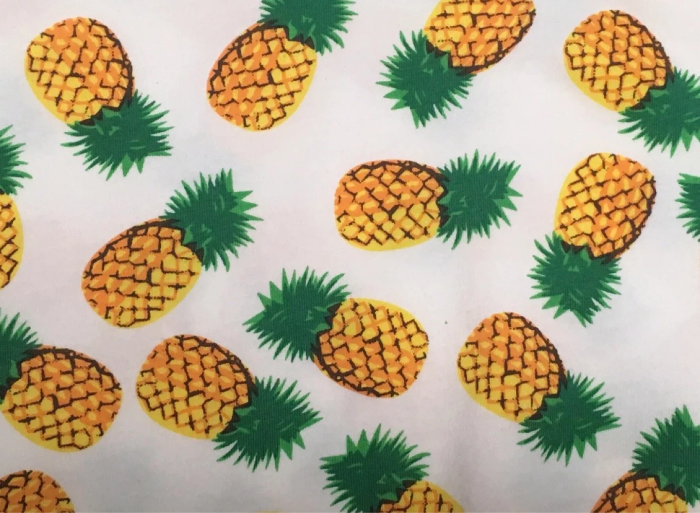 ⚽️ Preowned Jan Wiener Korea Pineapple Print T-Shirt Size Small - photo 3