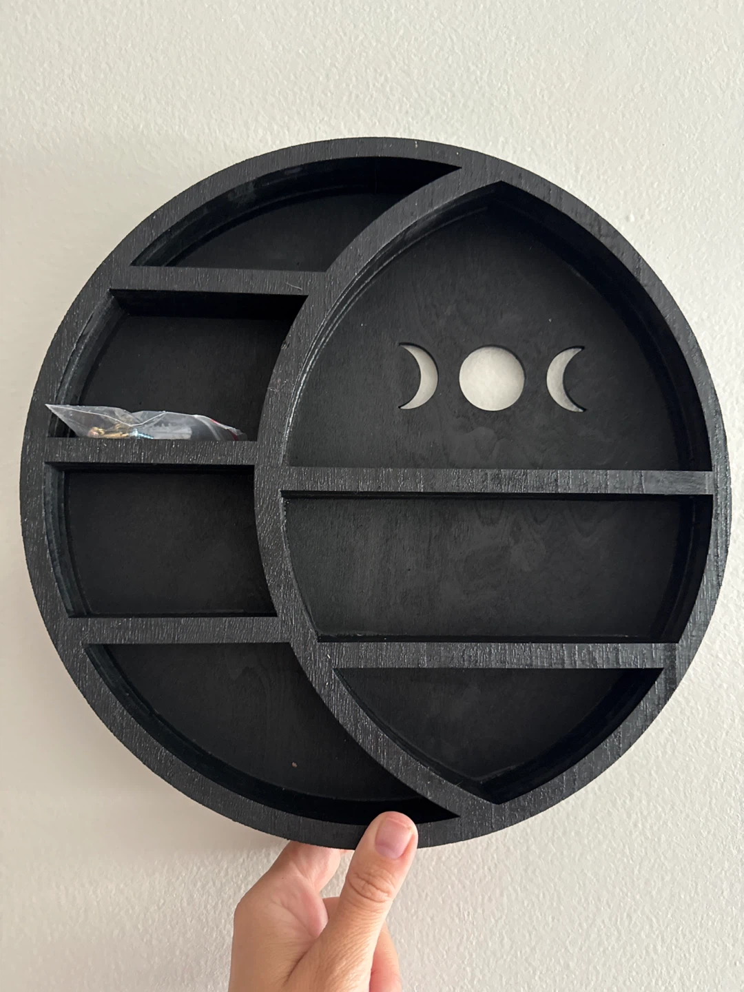 Black Moon Phase Wooden Shelf ⚽️ - photo 3