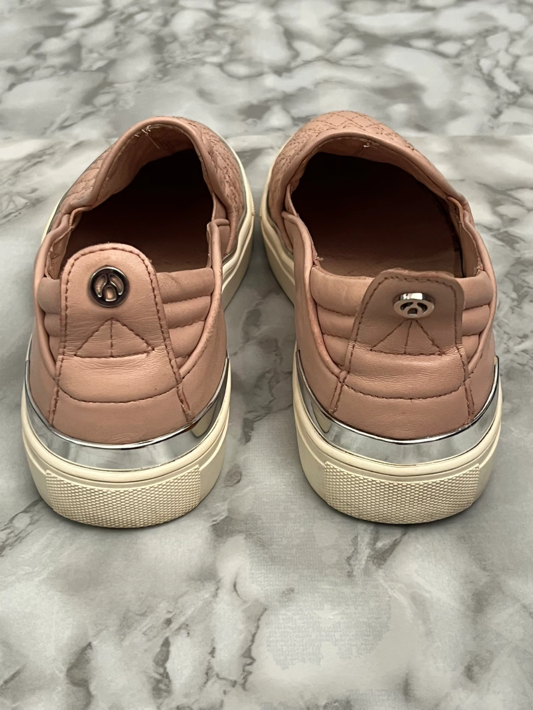 Pink Quilted Slip-On Sneakers - photo 4