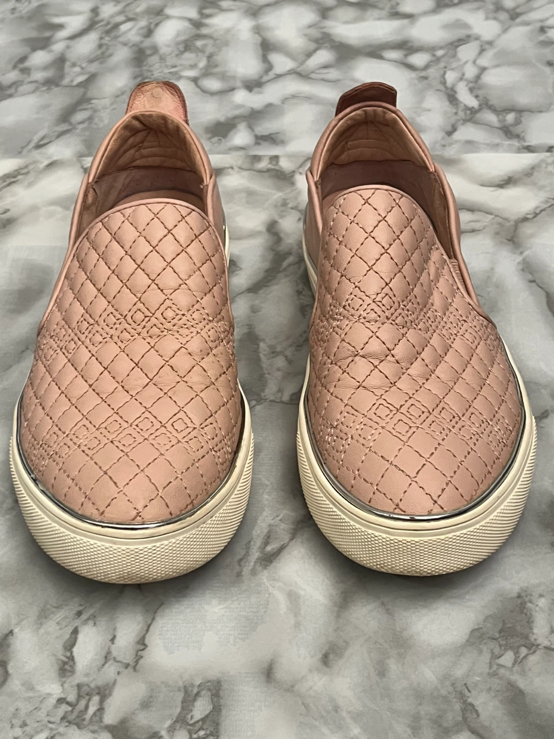 Pink Quilted Slip-On Sneakers - photo 3