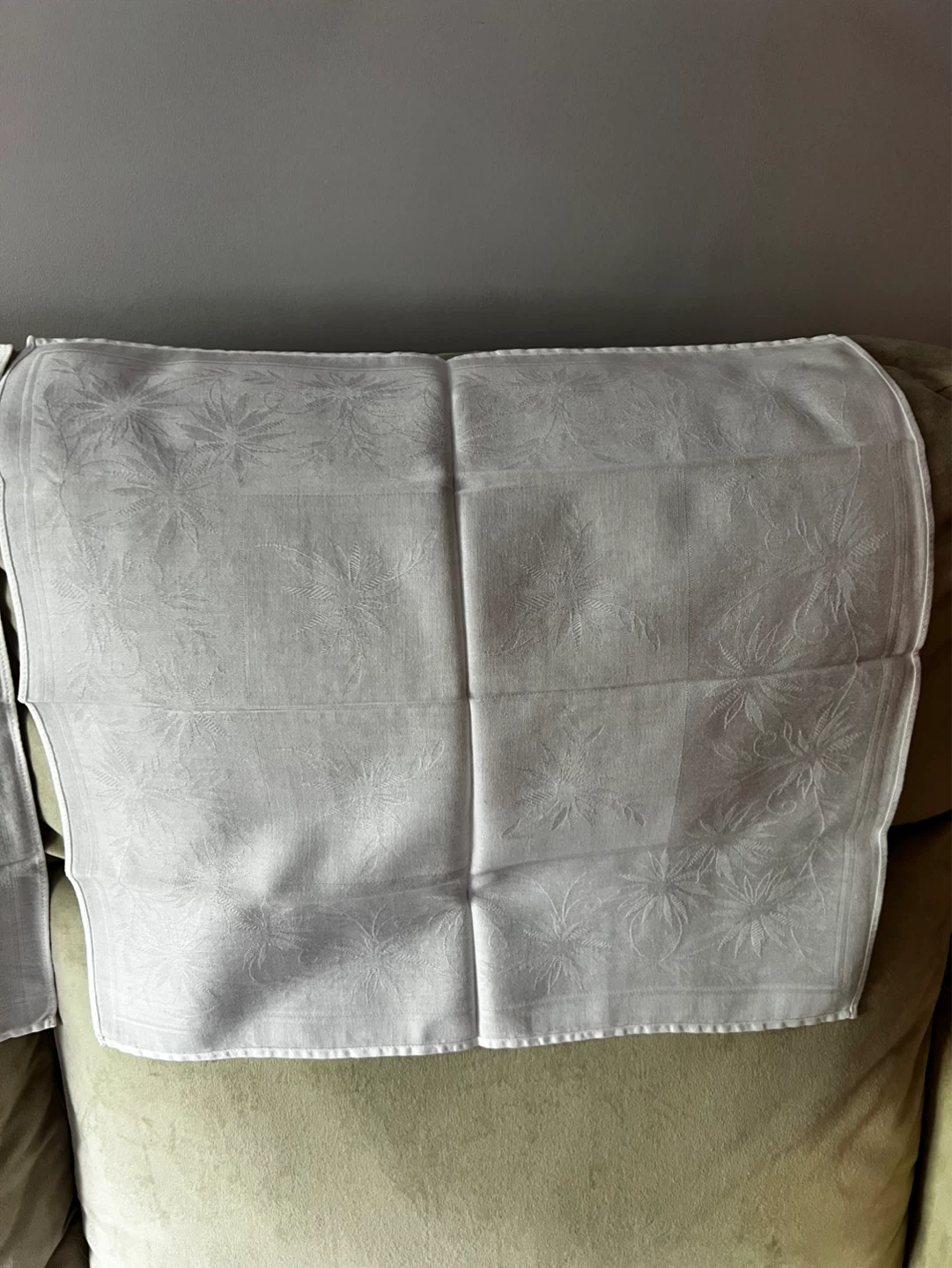 Set of 5 White Jacquard Napkins - photo 4