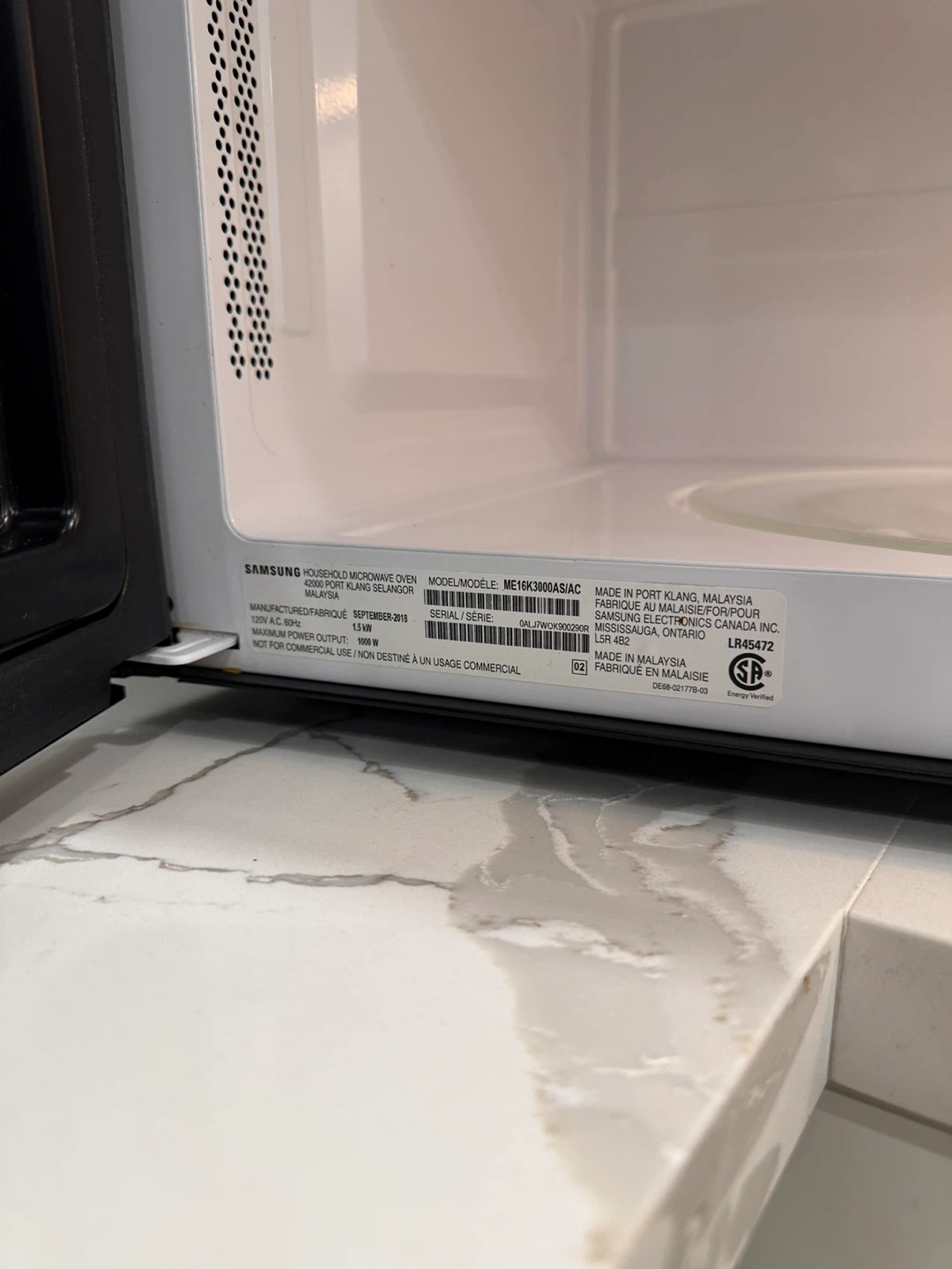 Samsung Stainless Steel Stovetop Microwave Oven - photo 3