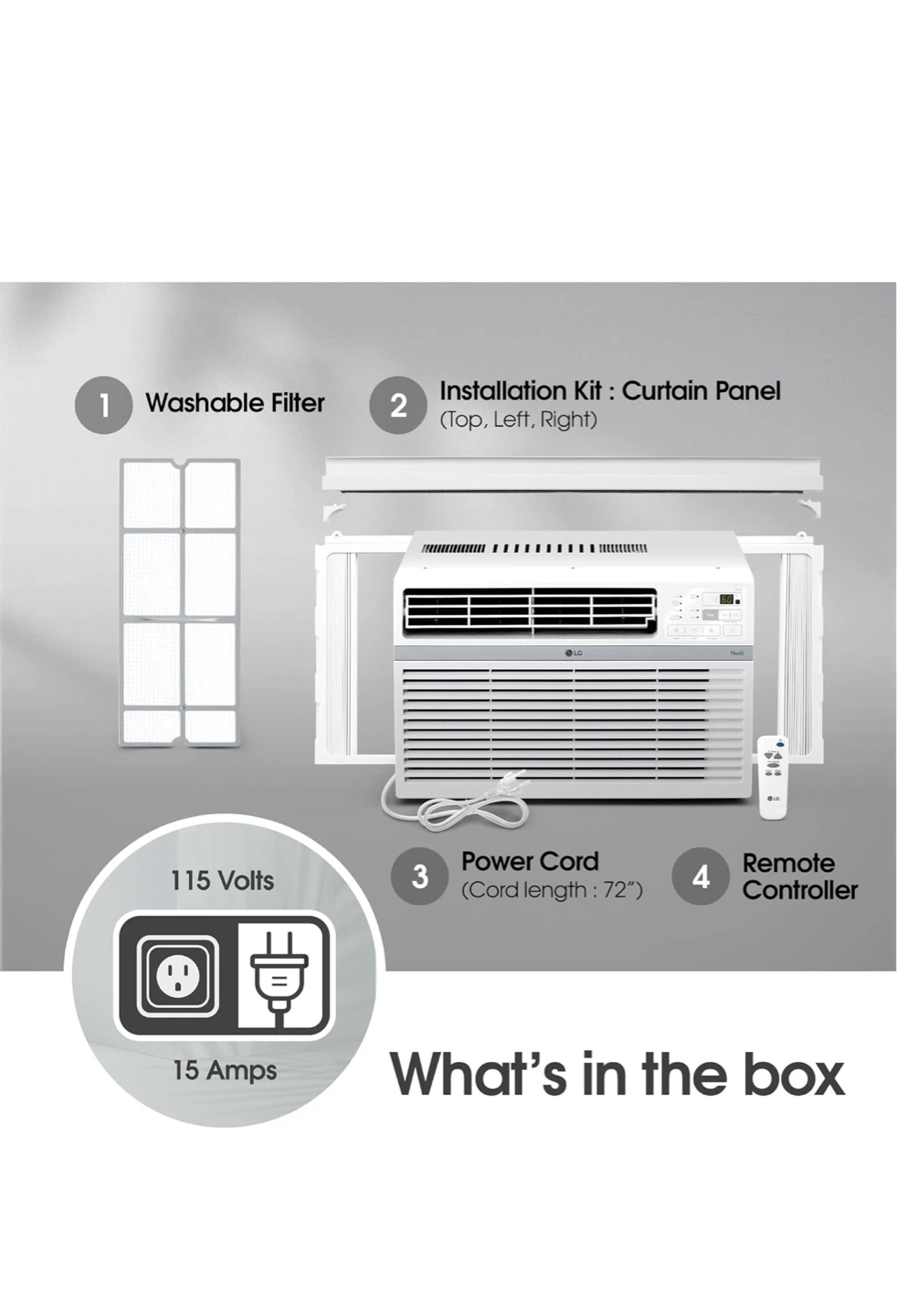 LG 10,000 BTU Smart Wi-Fi Enabled Air Conditioner - photo 4