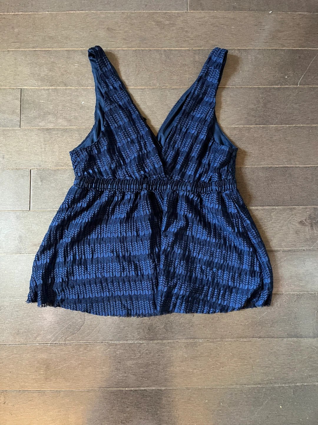 Navy Y2K babydoll top