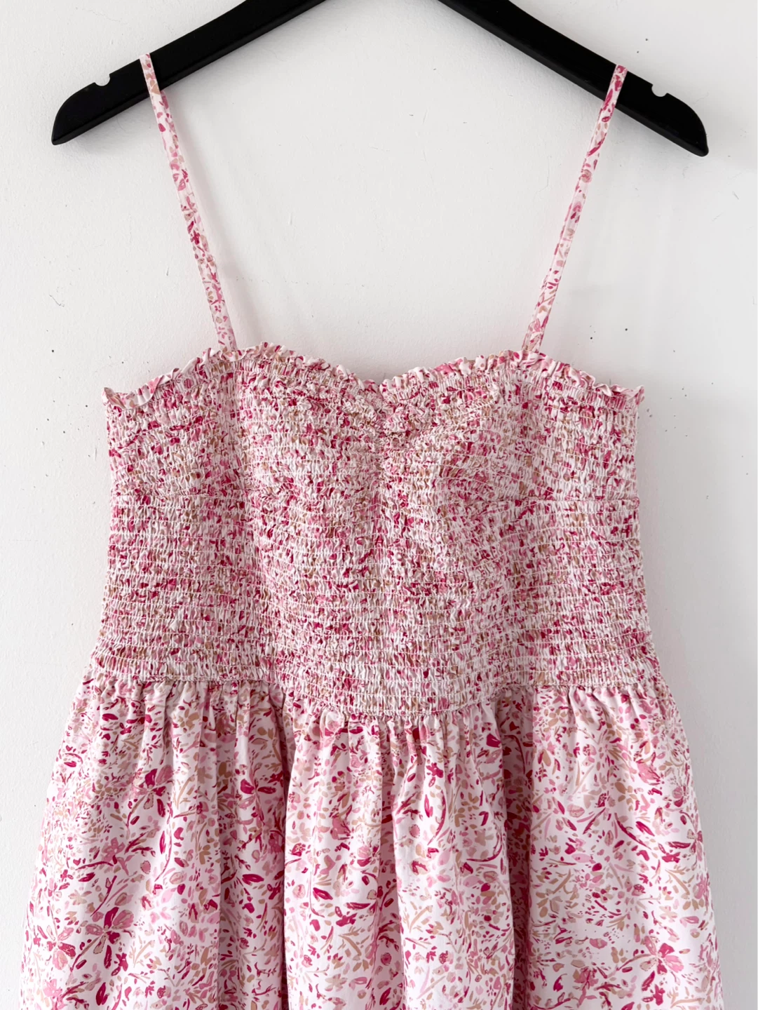 DD77 100% Cotton Floral Smock-Topped Dress - photo 4