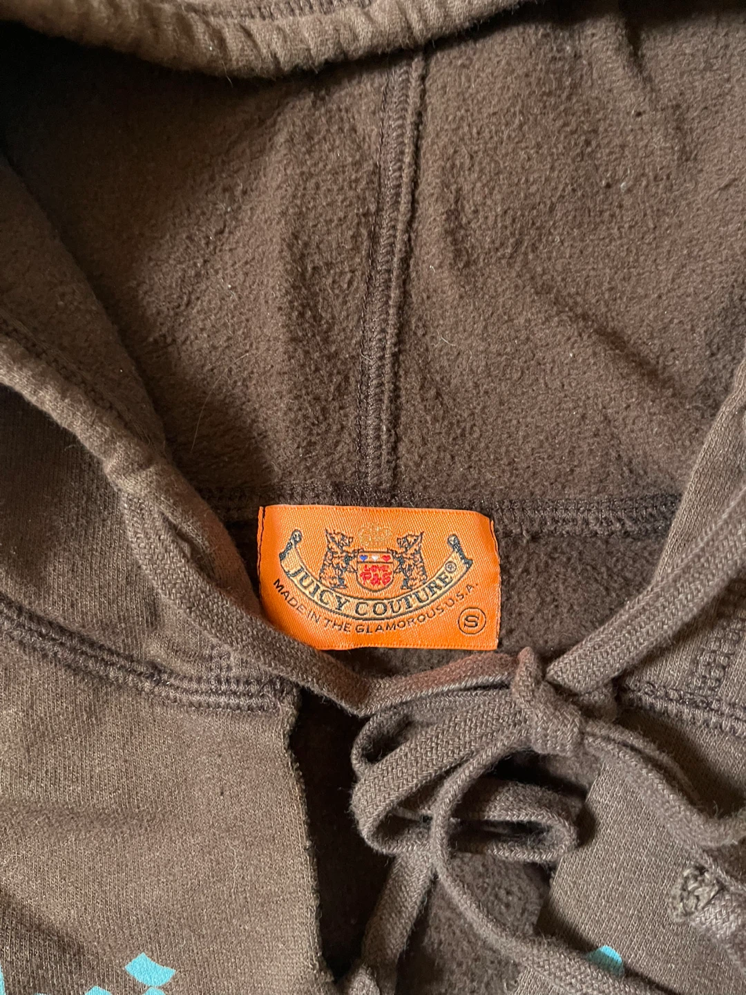 Juicy Couture cropped brown hoodie - photo 2