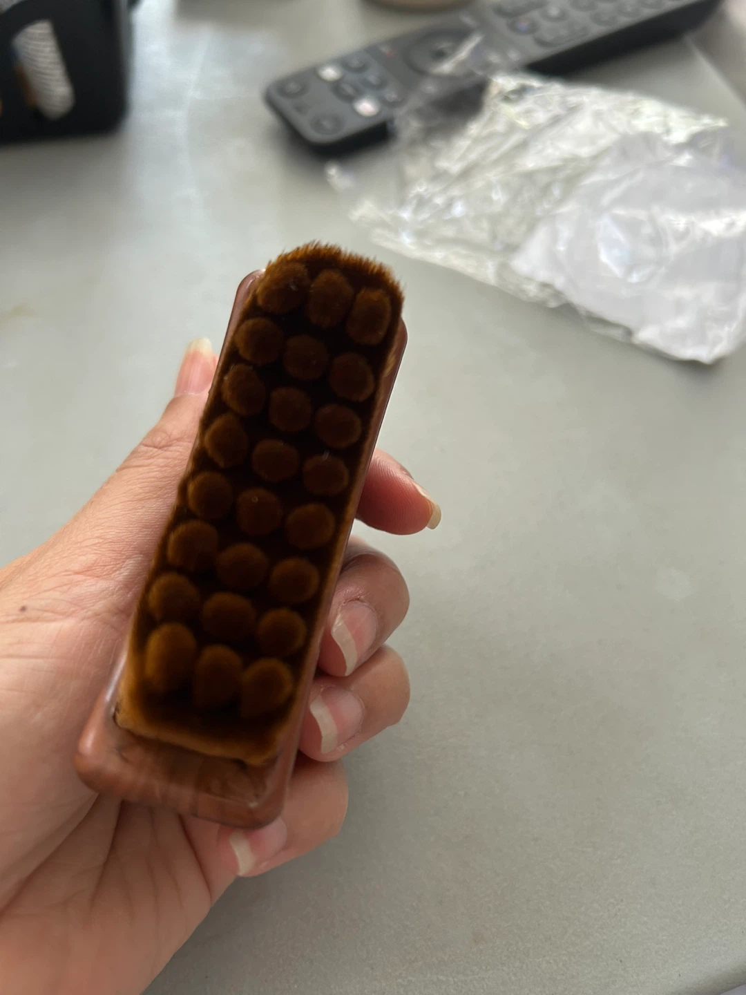 Facial lymphatic Massage Brush with Wood-Grain Handle ⚽️ - photo 3