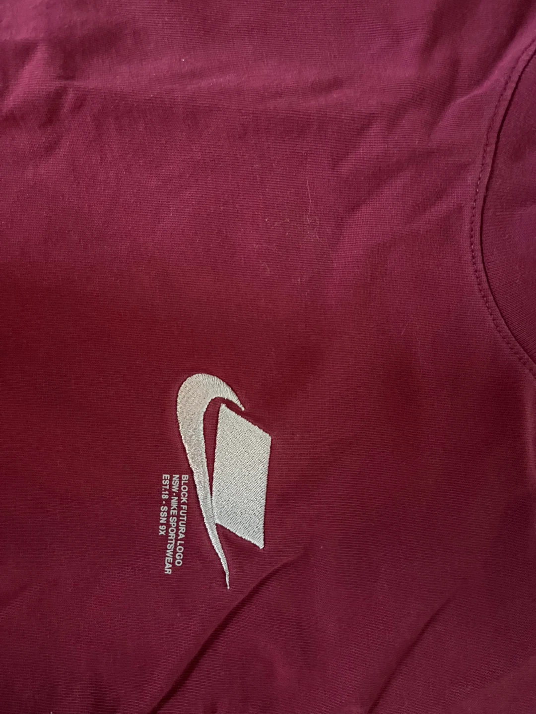Burgundy Nike long sleeve - photo 2