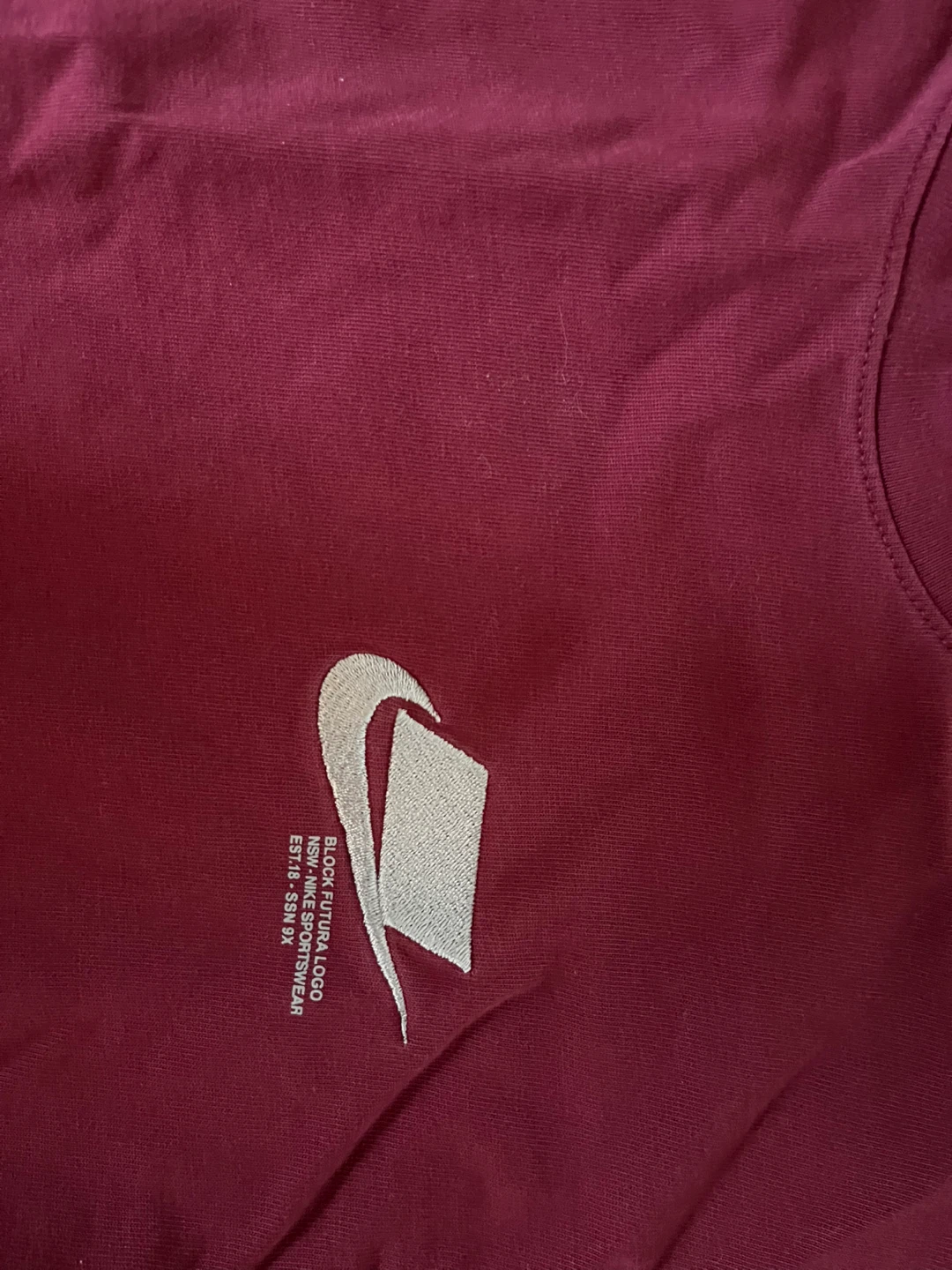 Burgundy Nike long sleeve - photo 3