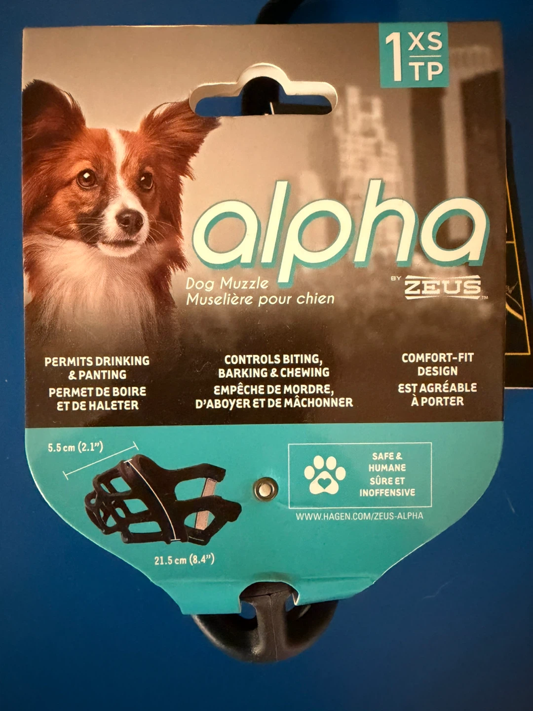 Alpha By Zeus Dog Muzzle XS TP