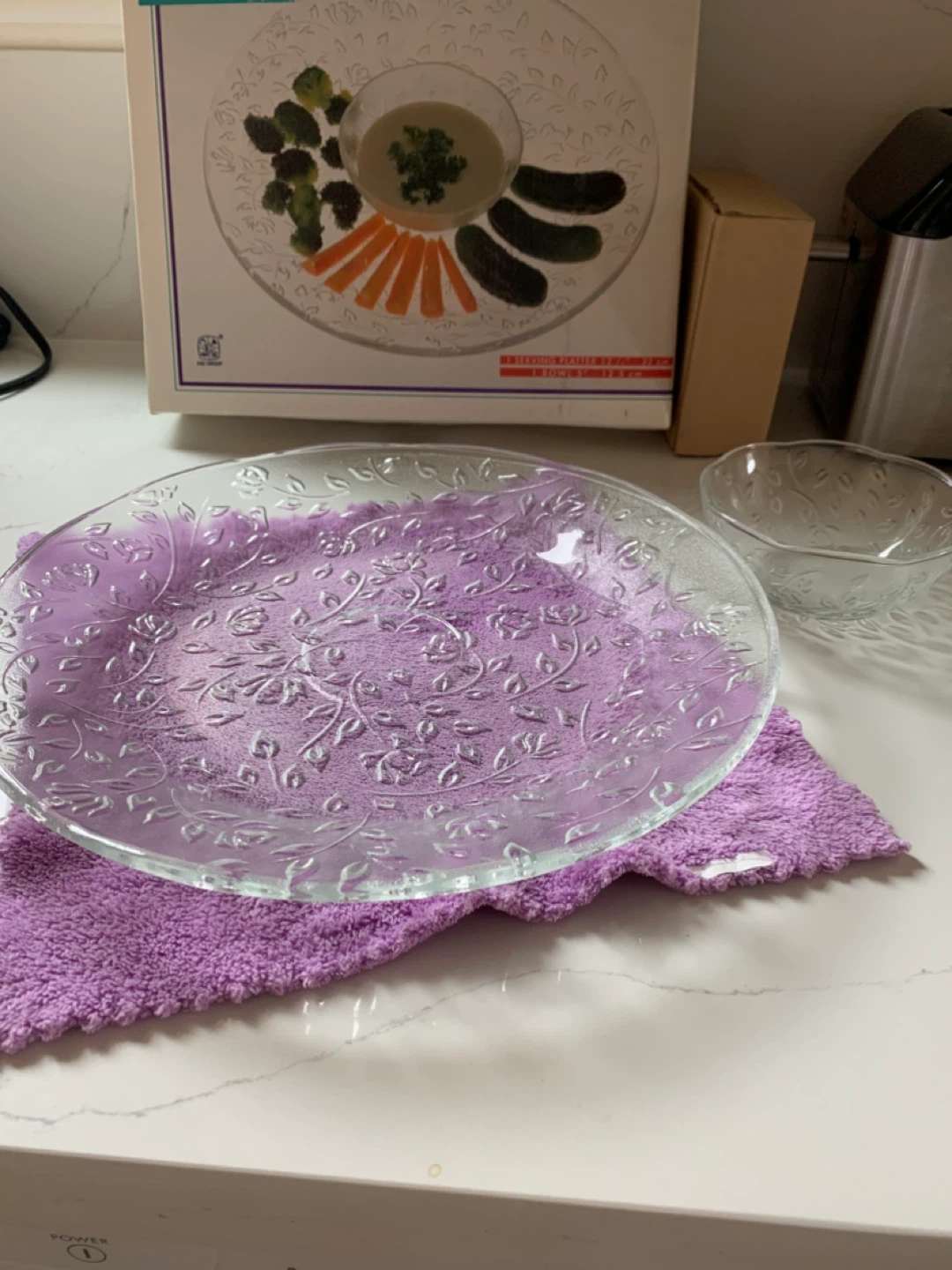 Serving Platter with Dip Bowl