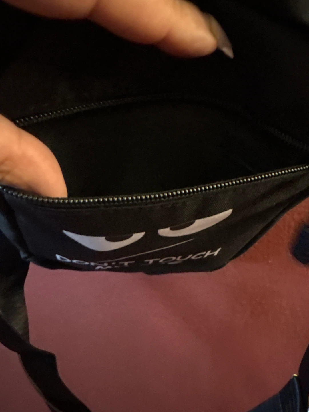 ⚽️ Black "Don't Touch My Bag" Crossbody Bag - photo 4