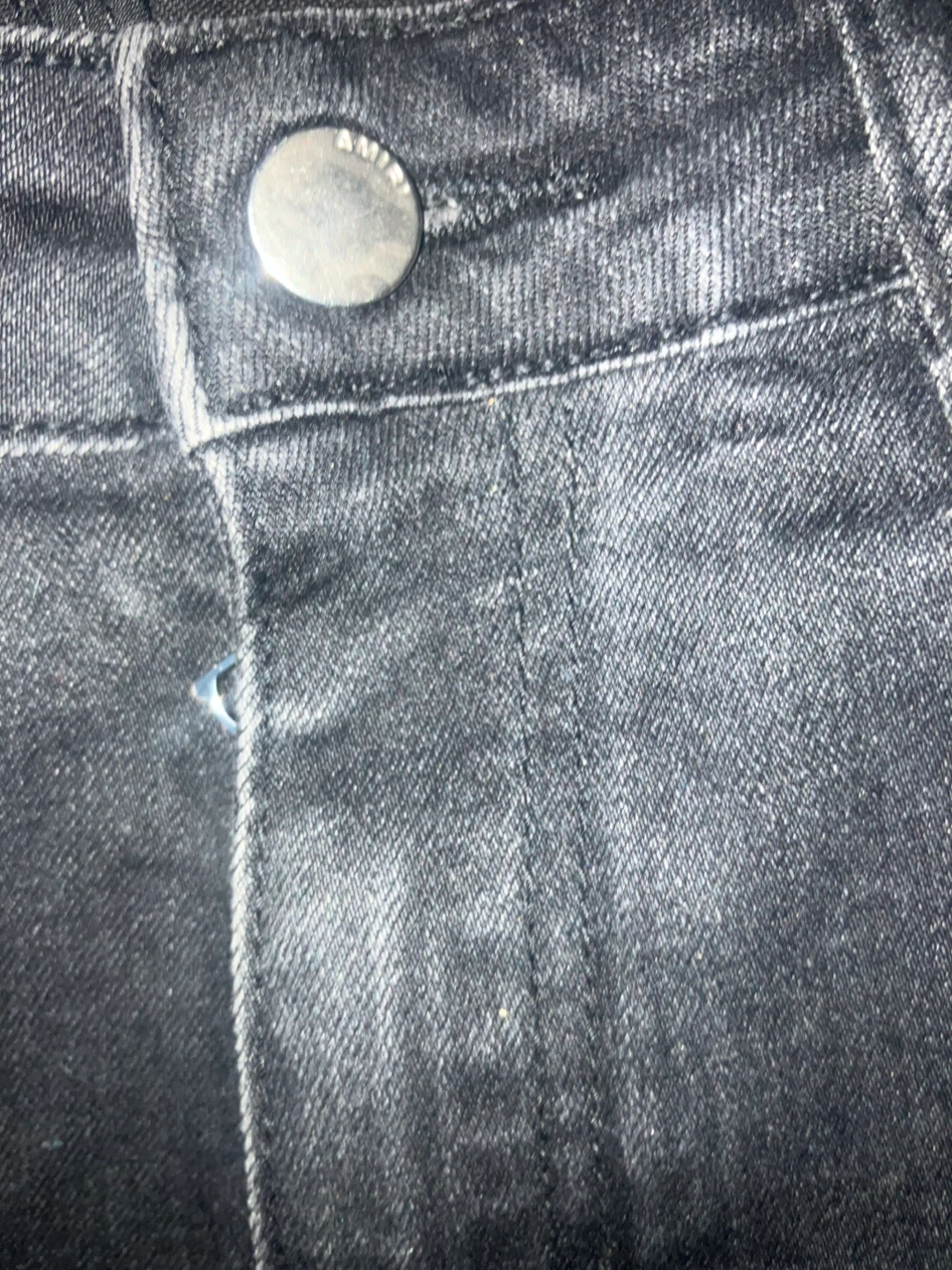 AMIRI Black Jeans with Tie-Dye Detail - photo 2