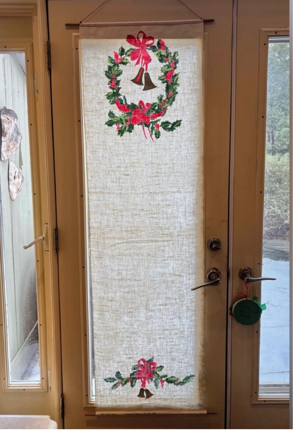 ⚽️Vintage Christmas Pure Irish Linen Wall Hanging