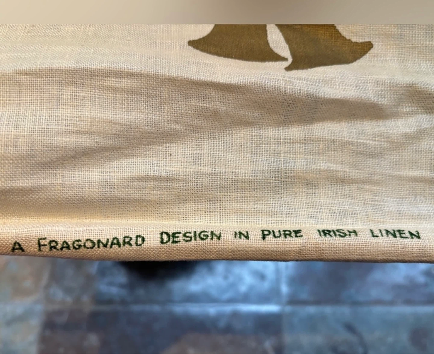 ⚽️Vintage Christmas Pure Irish Linen Wall Hanging - photo 4