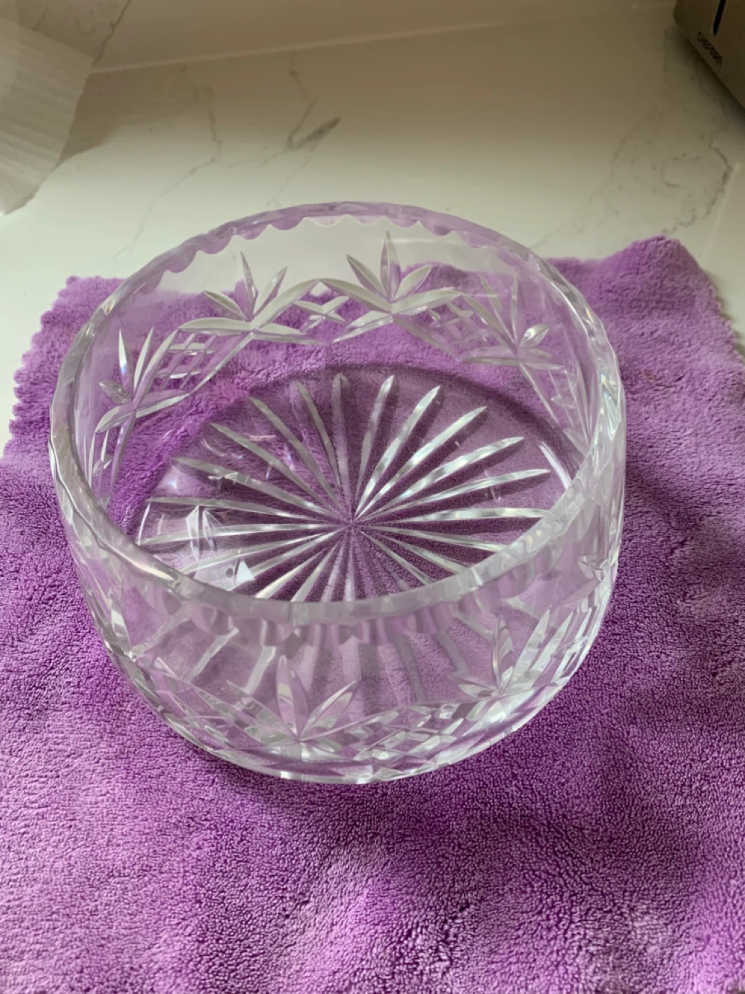 Crystal Glass Serving Bowl - photo 2
