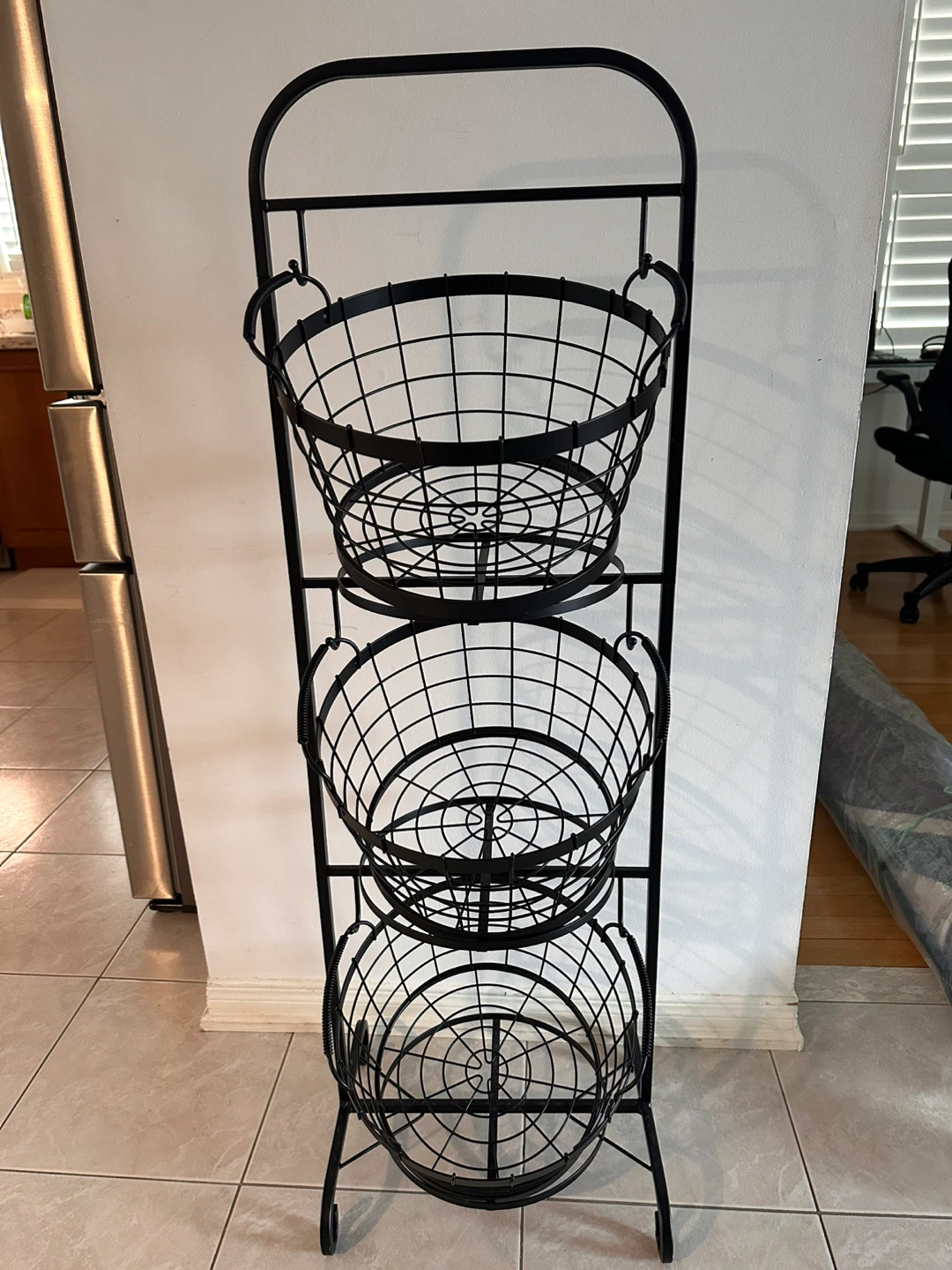 3-Tier Wire Basket Stand - photo 2